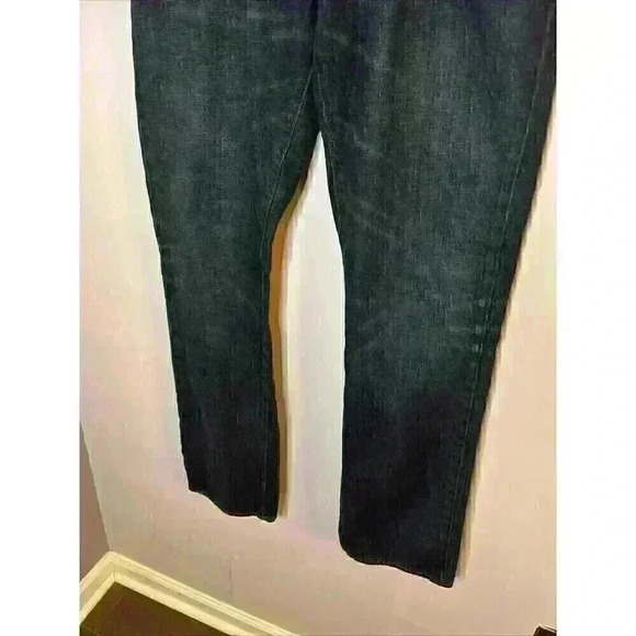 J Crew‎ Jeans Mens 36x34 Slim Straight Denim Style 29243 Classic Dark Wash - Picture 3 of 10